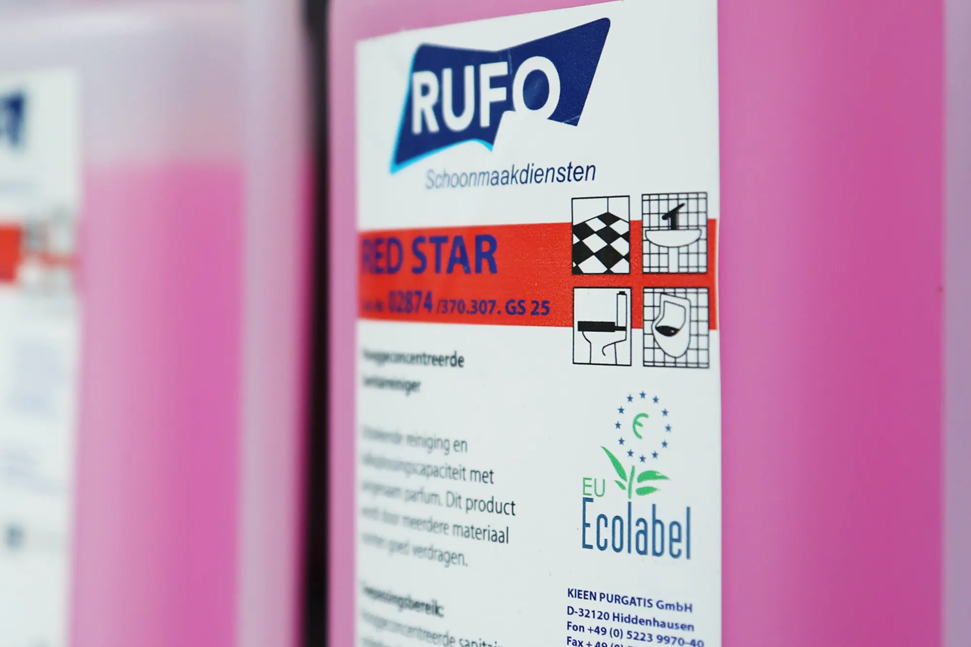 Een schoonmaakproduct van RUFO met eco label